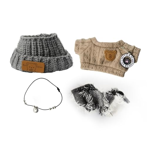4 braune süße Puppenkleidung für 15 cm 17 cm Puppe, Miniatur-Zubehör-Set für Puppenkleidung 4 braune süße Puppenkleidung für 15 cm 17 cm Puppe, Miniatur-Zubehör-Set für Puppenkleidung von ITMBET