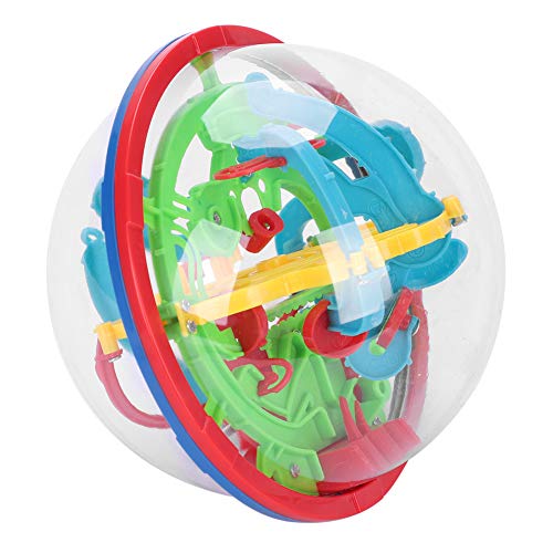 ITODA Labyrinth Ball 3D Kugellabyrinth Kinder Kinderspielzeug Spielzeug Jungen Mädchen Geschicklichkeitsspiel 100 Etappen Puzzle Ball Lernspielzeug Kugelspiel Kinderspiel für Geburtstag Weihnachten von ITODA