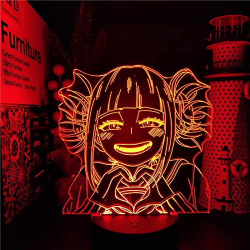 ITOMUN Academia Himiko Toga Anime Figur für Kinder Schlafzimmer Dekor Geburtstagsgeschenk Zimmer Schreibtisch 3D Manga Geburtstagsgeschenk für Jungen Mädchen L-163 von ITOMUN