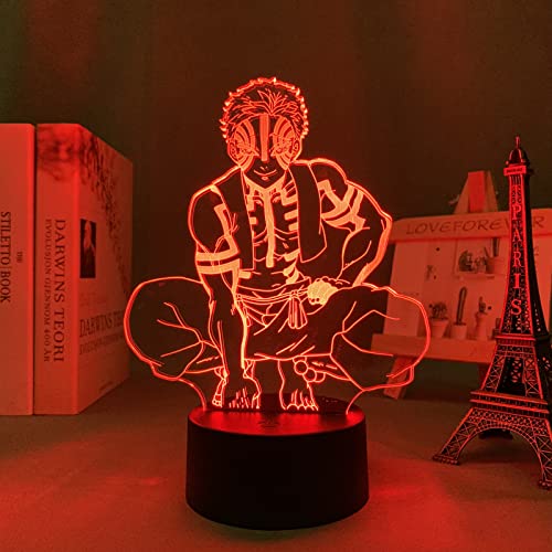 ITOMUN Akaza Manga Kimetsu Anime Figur für Kinder Schlafzimmer Dekor Geburtstagsgeschenk Zimmer Schreibtisch 3D Manga Geburtstagsgeschenk für Jungen Mädchen L-229 von ITOMUN