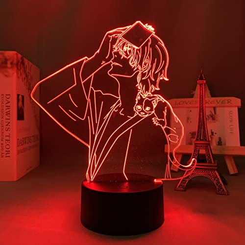 ITOMUN Bungo Stray Dogs Dazai Anime Figur für Kinder Schlafzimmer Dekor Geburtstagsgeschenk Zimmer Schreibtisch 3D Manga Geburtstagsgeschenk für Jungen Mädchen L-208 von ITOMUN