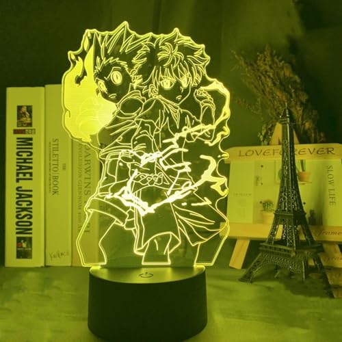 ITOMUN Gon und Killua Figur 3D Anime Hunter X Hunter Spielfigur Cartoon Geschenke für Freunde Spielzimmer Tischdekoration Manga Geschenk Weihnachten Geburtstag Kinder Schlafzimmer L-03 von ITOMUN