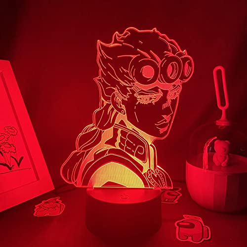 ITOMUN JoJo Adventure Anime Figur Giorno Giovanna 3D Schlafzimmer Tischdekoration Manga Geschenke für Kinder Jungen Mädchen L-006 ITOMUN JoJo Adventure Anime Figur Giorno Giovanna 3D Schlafzimmer Tischdekoration Manga Geschenke für Kinder Jungen Mädchen L-006 von ITOMUN