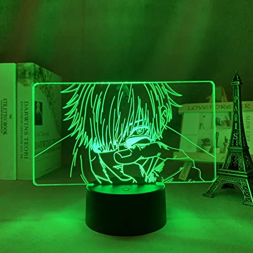 ITOMUN Jujutsu Kaisen Satoru Gojo Anime Figur für Kinder Schlafzimmer Dekor Geburtstagsgeschenk Zimmer Schreibtisch 3D Manga Geburtstagsgeschenk für Jungen Mädchen L-127 von ITOMUN