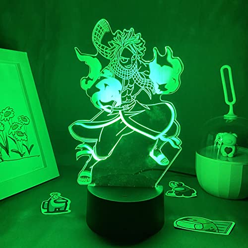 ITOMUN Natsu Dragnee Japanese Figur 3D Anime Hunter X Hunter Spielfigur Cartoon Geschenke für Freunde Spielzimmer Tischdekoration Manga Geschenk Weihnachten Geburtstag Kinder Schlafzimmer L-300 von ITOMUN