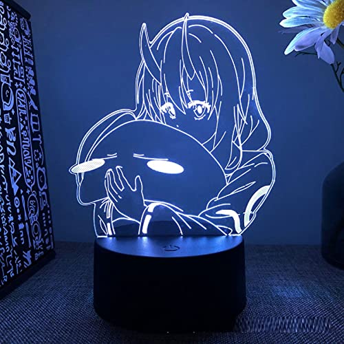 ITOMUN That Time I Got Reincarnated As A Slime Rimuru Tempest Anime Figur für Kinder Schlafzimmer Dekor Geburtstagsgeschenk Zimmer Schreibtisch 3D Manga Geburtstagsgeschenk für Jungen Mädchen L-175 von ITOMUN