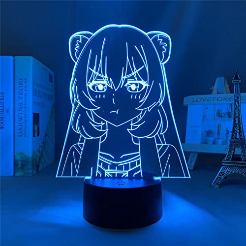 ITOMUN The Rising Shield Hero Anime Nacht für Schlafzimmer Dekor Kawaii Raphtalia Figur Acryl Modell 3D Nacht für Jungen L-017 ITOMUN The Rising Shield Hero Anime Nacht für Schlafzimmer Dekor Kawaii Raphtalia Figur Acryl Modell 3D Nacht für Jungen L-017 von ITOMUN