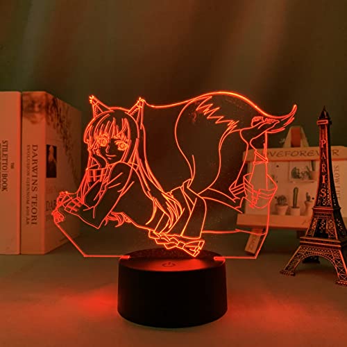 ITOMUN Wolf Holo Anime Figur für Kinder Schlafzimmer Dekor Geburtstagsgeschenk Zimmer Schreibtisch 3D Manga Geburtstagsgeschenk für Jungen Mädchen L-054 ITOMUN Wolf Holo Anime Figur für Kinder Schlafzimmer Dekor Geburtstagsgeschenk Zimmer Schreibtisch 3D Manga Geburtstagsgeschenk für Jungen Mädchen L-054 von ITOMUN