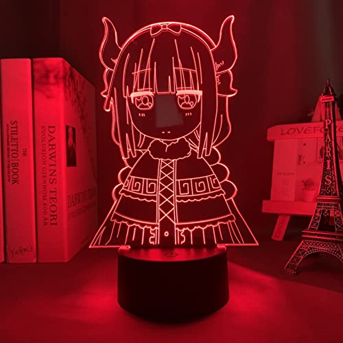 Miss Kobayashi's Dragon Maid Anime Figur für Kinder Schlafzimmer Dekor Geburtstagsgeschenk Zimmer Schreibtisch 3D Manga Geburtstagsgeschenk für Jungen Mädchen L-196 von ITOMUN