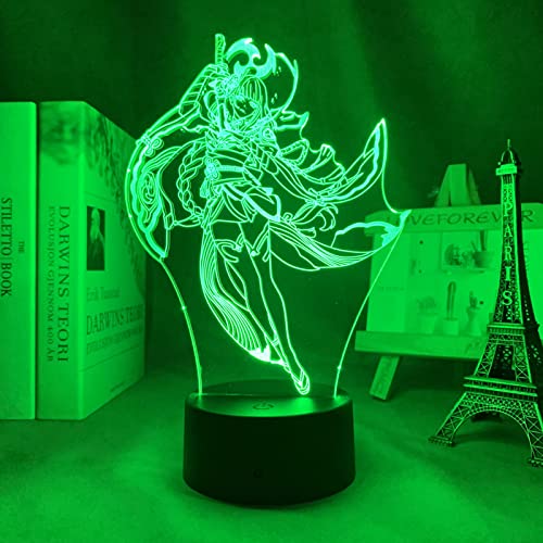 Raiden Shogun Anime Figur für Kinder Schlafzimmer Dekor Geburtstagsgeschenk Zimmer Schreibtisch 3D Manga Geburtstagsgeschenk für Jungen Mädchen L-232 von ITOMUN