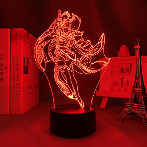 Raiden Shogun Genshin Impact Anime Figur für Kinder Schlafzimmer Dekor Geburtstagsgeschenk Zimmer Schreibtisch 3D Manga Geburtstagsgeschenk für Jungen Mädchen L-172 von ITOMUN