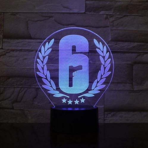 Rainbow Six Siege Anime Figur für Schlafzimmerdekoration Nachtgeschenk Acryl Anime Raumdekoration Geburtstagsgeschenke für Kinder Jungen Mädchen L-02 Rainbow Six Siege Anime Figur für Schlafzimmerdekoration Nachtgeschenk Acryl Anime Raumdekoration Geburtstagsgeschenke für Kinder Jungen Mädchen L-02 von ITOMUN
