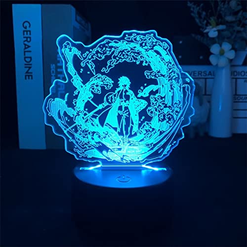 Tomioka Giyuu Anime Figur für Kinder Schlafzimmer Dekor Geburtstagsgeschenk Zimmer Schreibtisch 3D Manga Geburtstagsgeschenk für Jungen Mädchen L-289 von ITOMUN