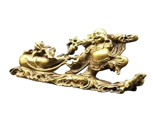Feng Shui Ornamente, Vintage-Messing-Statue, Dekoration, Miniatur-Figuren, antike Bronze, Maitreya, lachender Buddha, Ziehen, Geldtasche, Miniaturen, Desktop, Lucky Home Dec Feng Shui Ornamente, Vintage-Messing-Statue, Dekoration, Miniatur-Figuren, antike Bronze, Maitreya, lachender Buddha, Ziehen, Geldtasche, Miniaturen, Desktop, Lucky Home Dec von ITTRUH