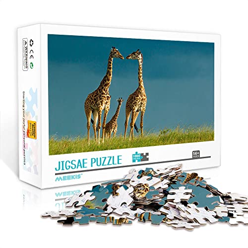 1000 Teile Mini Erwachsene Puzzle Giraffe Klassisches Puzzle Spaß Spiel Home Wanddekoration Puzzles für Erwachsene und Kinder von IUBBKI