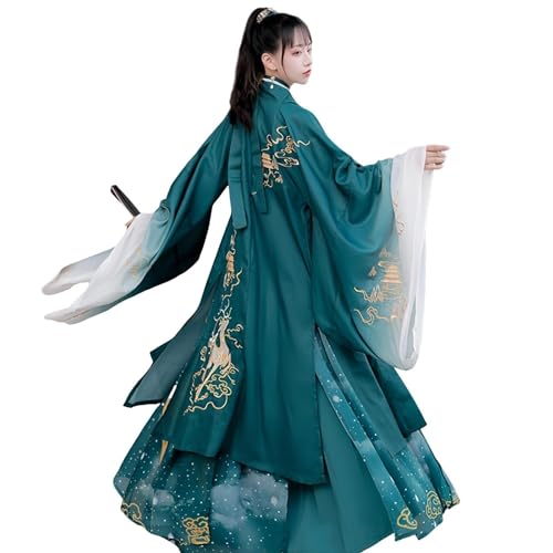 IUERVPS Original Hanfu Vintage Damen Dance Performance Chinesische Traditionelle Kleidung Prinzessin Kleider Grün(Green,L) von IUERVPS