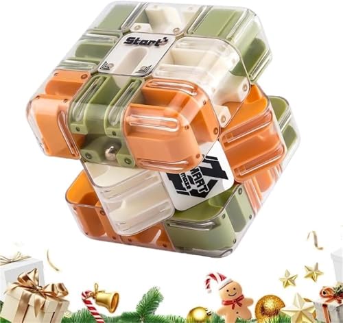 Large 3D Labyrinth Cube Puzzle, 3D Magic Cube Maze Ball Puzzle, Spatial Awareness Brain Training Toy for Stress Relief & Logic Development, Educational Focus Game Gift for Adults Teens(1pc) von IUIUI