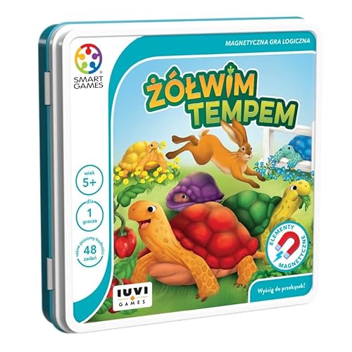 Smart Games – Logikspiel für Kinder ab 5 Jahren – Żółwim Tempem (PL) | Reisespiel, Taschenspiel | von IUVI Games