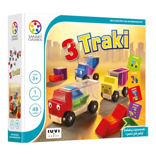 Smart Games - Spiel für 1 Spieler, Einzelspielerspiel - 3 Tracks - 48 Aufgaben - für Kinder ab 3 Jahren | Reisespiel von IUVI Games