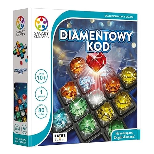 Smart Games - Spiel für 1 Spieler, Einzelspielerspiel - Diamond Code - 80 Aufgaben - für Kinder ab 10 Jahren | Reisespiel von IUVI Games