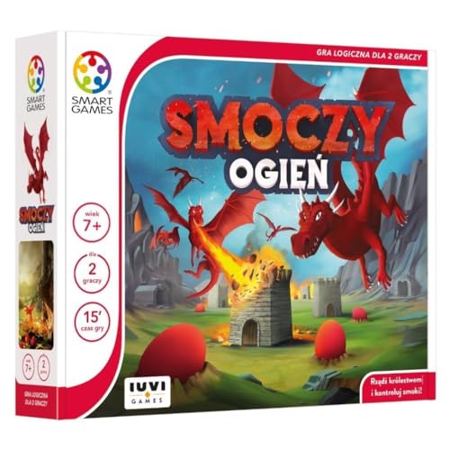 Smart Games - Spiel für 1 Spieler, Einzelspielerspiel - Dragon Fire - für Kinder ab 7 Jahren von IUVI Games