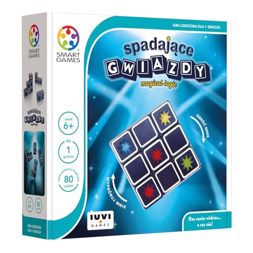 Smart Games - Spiel für 1 Spieler, Einzelspielerspiel - Sternschnuppen - 80 Aufgaben - für Kinder ab 8 Jahren | Reisespiel von IUVI Games