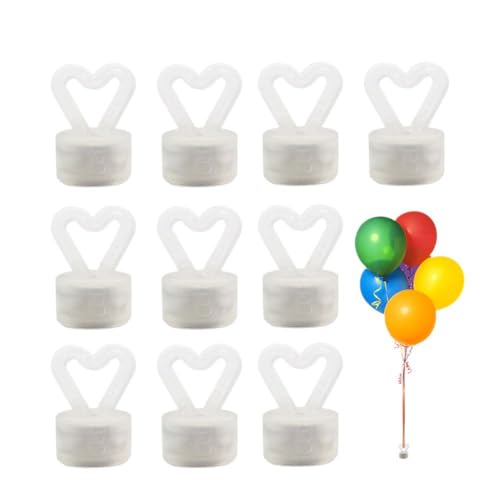 IUYQY Ballongewichte, 10 Stück Ballongewicht für Helium, Ballon-Tischdekoration, Ballonballon-Gewichtshalter, Weiß von IUYQY