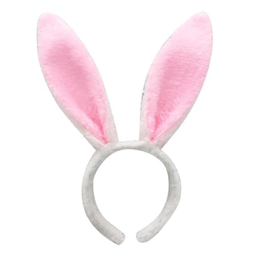 IUYQY Plüsch Bunny Ohren Haarband Weiche Kaninchen Ohren Stirnband Für Frauen Mädchen Hoops Cosplay Headwear Zubehör Haar Anime von IUYQY