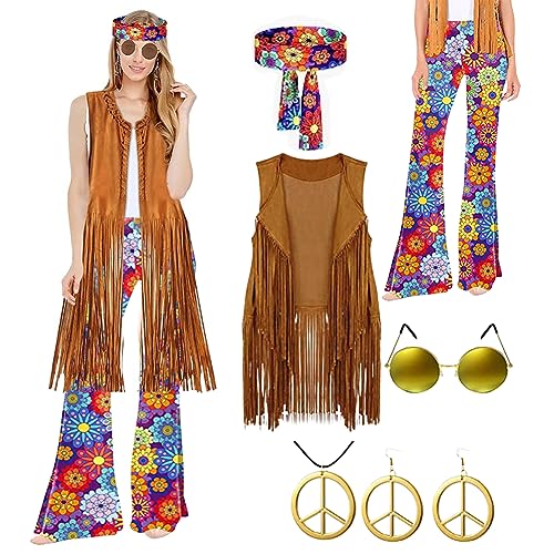 IVEOPPE 60er Jahre Outfit Damen-70er Jahre Bekleidung Damen,Vintage-Kostüme für Themenpartys-Hippie Kleidung Damen Accessoires für Halloween Karneval-70er Jahre Kleider,Bedruckte Kleider für Mädchen. IVEOPPE 60er Jahre Outfit Damen-70er Jahre Bekleidung Damen,Vintage-Kostüme für Themenpartys-Hippie Kleidung Damen Accessoires für Halloween Karneval-70er Jahre Kleider,Bedruckte Kleider für Mädchen. von IVEOPPE