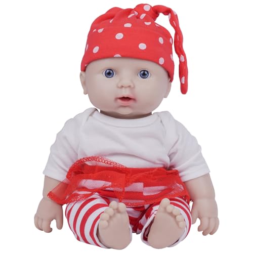 IVITA Ganzkörper Silikon Reborn Babypuppe Realistisch Neugeborenes Babypuppe Twins Alive Babypuppe Handmade Lebensechte Blaue Augen Weiche Lebendige Baby Doll (WG1539-29cm-1116g-Mädchen) von IVITA