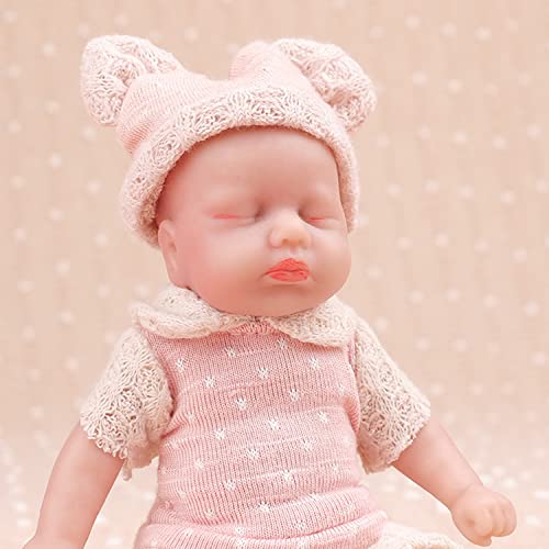 IVITA Mini Ganzkörper Silikon Reborn Baby Puppe Neugeborenes Baby Puppe Echte Baby Doll Handgemachte Weiche Babypuppe Mädchen (WG1576-15.5cm-113g-Mädchen) von IVITA