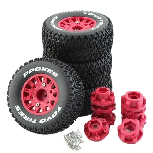 IVLAZLRG 1/10 RC Car Stadium kompatible Räder und Reifen Set von 4 von IVLAZLRG