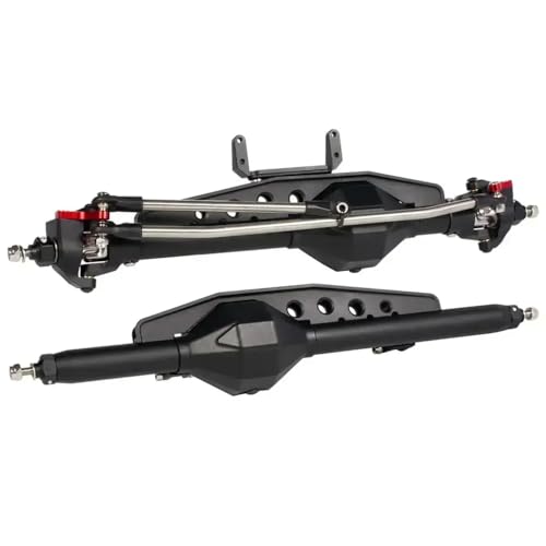 IVLAZLRG 1/10 RC Crawler Compatible Aluminium Diamond Achs Set -Teile für Wraith 90018 RR10 Bomber 1,9UTB SMT10 Roll Cage DIY(BK Front Rear Axle) von IVLAZLRG