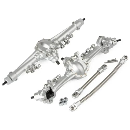 IVLAZLRG 1/10 RC Rock Crawler Aluminiumachse Schwarz grau klar für optionale Overdrive -Unterdringungsgetriebe SOA kompatibel mit verschiedenen Modellen(Front and Rear Clear) von IVLAZLRG