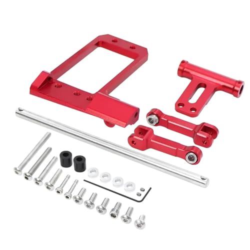 IVLAZLRG 1 10 Vanquish Phoenix VS4 10 F10 Aluminium BAT -Servo -Hydrauliklenkungsverbindungsverbindlichkeit kompatibel mit RC Crawler Portal Achse DIY -Upgrade -Teile für Skalierungsmodelle(Red) von IVLAZLRG