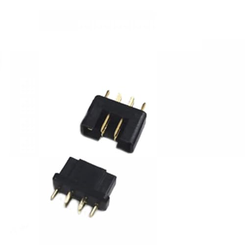 IVLAZLRG 10/100pcs 6Pin MPX Multiplex-Anschluss männlicher weiblicher Stecker AM-1016 kompatibel mit RC-Segelfluglinie-Verbindungszubehör(100pcs Black M F) von IVLAZLRG