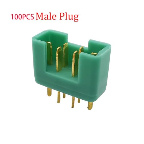 IVLAZLRG 10/100pcs 6Pin MPX Multiplex-Anschluss männlicher weiblicher Stecker AM-1016 kompatibel mit RC-Segelfluglinie-Verbindungszubehör(100pcs Green Male) von IVLAZLRG
