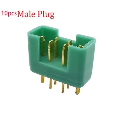 IVLAZLRG 10/100pcs 6Pin MPX Multiplex-Anschluss männlicher weiblicher Stecker AM-1016 kompatibel mit RC-Segelfluglinie-Verbindungszubehör(10pcs Green Male) von IVLAZLRG