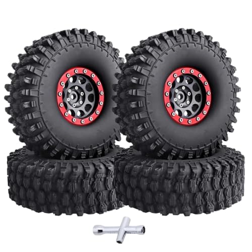 IVLAZLRG 12 mm Sechskant 1,9 Perldlock -Räder und Reifen kompatibel mit 1:10 RC -Crawlern 120 mm Außendurchmesser 4,72 Zoll für Modell 90047 II 90046 III von IVLAZLRG