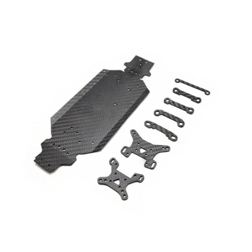 IVLAZLRG 124017 124016 144001 144010 144002 Upgrade -Teile kompatible Kohlefaser -Chassis -Stoßhaltergrenze Feste Teile Set -Zubehör für RC -Automodelle(for 144001 144010) von IVLAZLRG