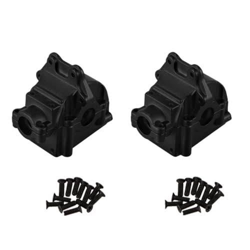 IVLAZLRG 144001 kompatible Metalgäste -Getriebeschalen -Differentialgehäuse Getriebe für 144001 144002 144010 124016 124019 Teile(Black 2PCS) von IVLAZLRG