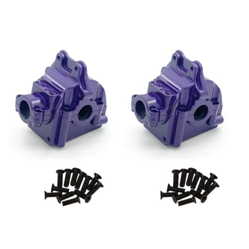 IVLAZLRG 144001 kompatible Metalgäste -Getriebeschalen -Differentialgehäuse Getriebe für 144001 144002 144010 124016 124019 Teile(Purple 2PCS) von IVLAZLRG