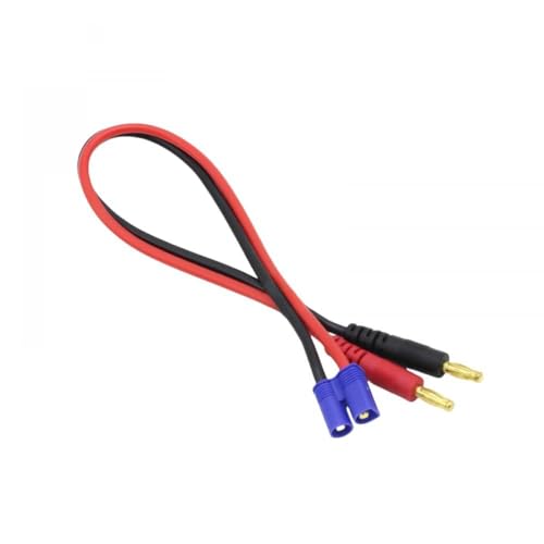 IVLAZLRG 15/30 cm Modellflugzeug B6 Ladegerät kompatibel mit XT30 XT60 XT90 EC3 EC5 TRX -Plug -Stecker T Stecker zum 4,0 -mm -Bananenkopf(EC3 to 4.0 15cm) von IVLAZLRG