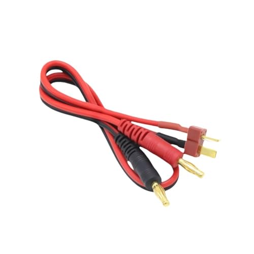 IVLAZLRG 15/30 cm Modellflugzeug B6 Ladegerät kompatibel mit XT30 XT60 XT90 EC3 EC5 TRX -Plug -Stecker T Stecker zum 4,0 -mm -Bananenkopf(T Plug to 4.0 15cm) von IVLAZLRG