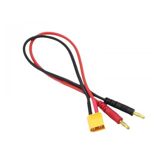 IVLAZLRG 15/30 cm Modellflugzeug B6 Ladegerät kompatibel mit XT30 XT60 XT90 EC3 EC5 TRX -Plug -Stecker T Stecker zum 4,0 -mm -Bananenkopf(XT60 to 4.0 30cm) von IVLAZLRG