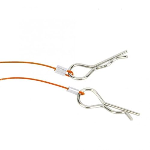 IVLAZLRG 160 -mm -Körperschalen -Draht -Clip -Stift mit Schraubenhalterung, kompatibel mit 1/10 RC -Zubehör für Ersatzteile(Red) von IVLAZLRG