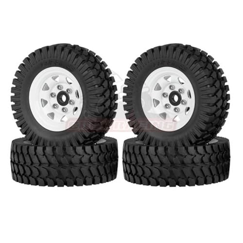 IVLAZLRG 1pc 155 Zoll Metallrad für Fernbedienungsautoklettern kompatibel mit TF2 CC01 LC70 Jimni(A White Wheels) von IVLAZLRG