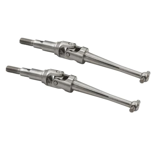 IVLAZLRG 2 PCs Stahluniversalgelenke kompatibel mit Hyper GO 14209 14210 H14BM 16207 16208 16210 H16 RC -Auto -Upgrade -Zubehör(Silver) von IVLAZLRG