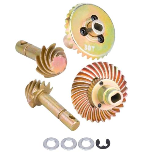 IVLAZLRG 2 Sets Stahl Overdrive-Kegelgetriebe 24-8T 27-8T 30-8T 33-8T kompatibel mit AR44 AR45-Achsenmodellen VS4-10 F9 Phoenix F10 und ähnliche RC-Fahrzeuge(30T) von IVLAZLRG