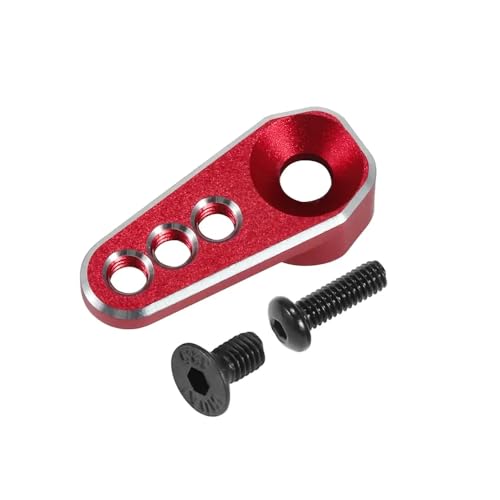 IVLAZLRG 25T Lenkhorn Aluminium Servo Arm kompatibel mit 1/18 RC -Auto Crawler Bronco 2065t Upgrade(Red) von IVLAZLRG